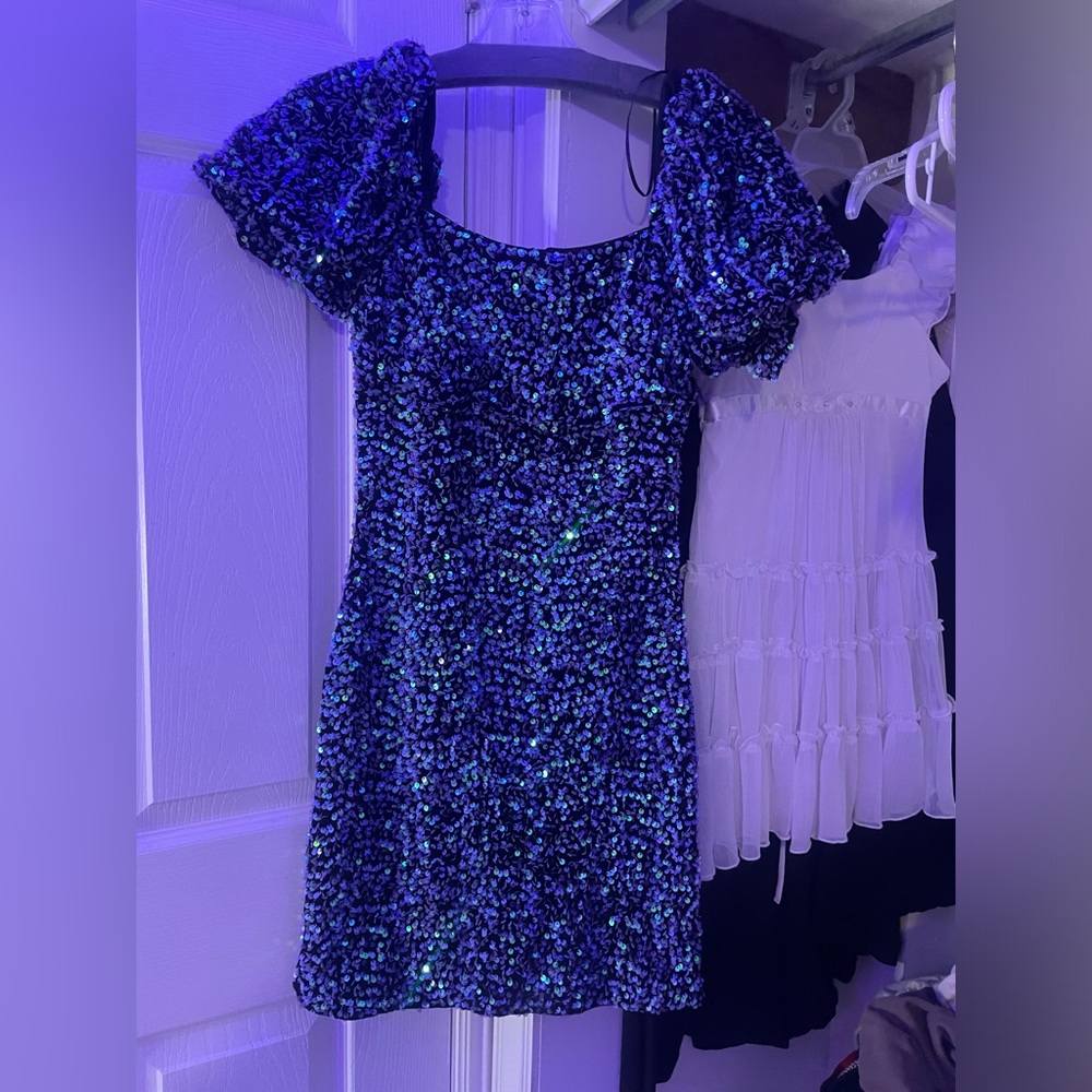 Purple Bedazzled Dress